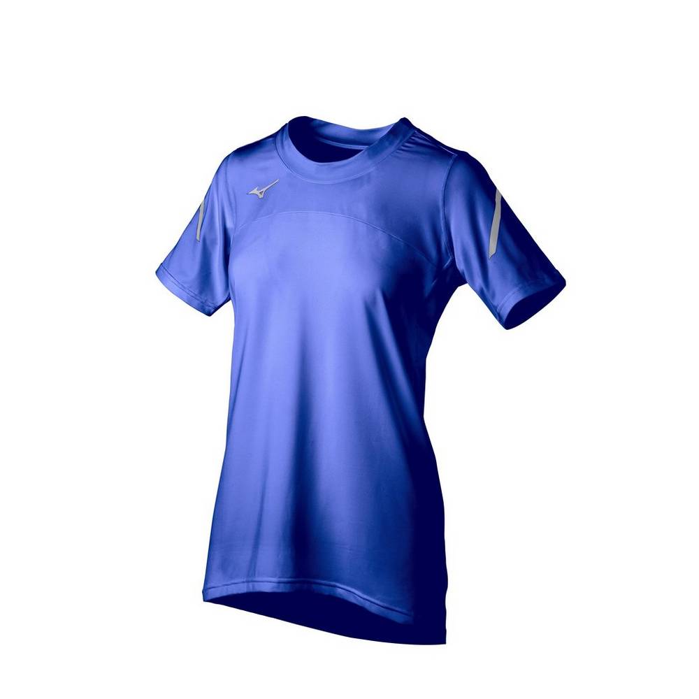 Mizuno Women's Techno VII Short Sleeve Jersey Royal (440682-PMN)